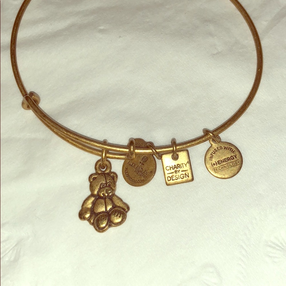 Alex and Ani Teddy Bear Charm Bracelet